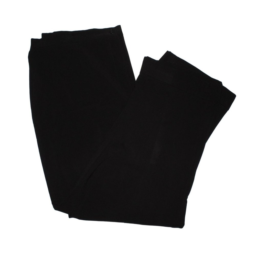 Maggie Barnes Plus Size 22W Black Dress Pants Cuffed Leg Hems